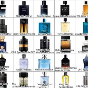 Mixed luxury brand perfumes
